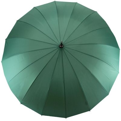 3. Langer halbautomatischer Regenschirm mit 16 Streben, grün, SEMI LINE