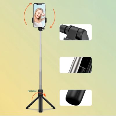13. Selfie-Stick WRY1S Teleskopstativ 0,7 m für Telefon – Schwarz