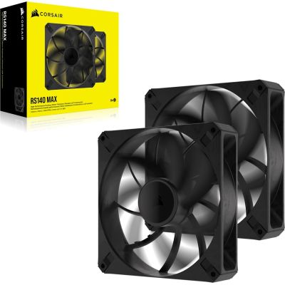 6. Corsair RS140 MAX Lüfter 14cm Schwarz 2 Stück.