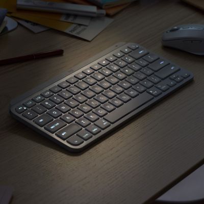 4. LOGITECH MX Keys Mini 920-010500 Pinke kabellose Tastatur
