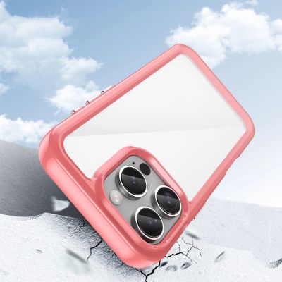 3. Outer Space Case mit Gelrahmen für iPhone 16 Pro – rot