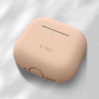 2. Tech-Protect Silikonhülle für Apple AirPods 4 - Beige