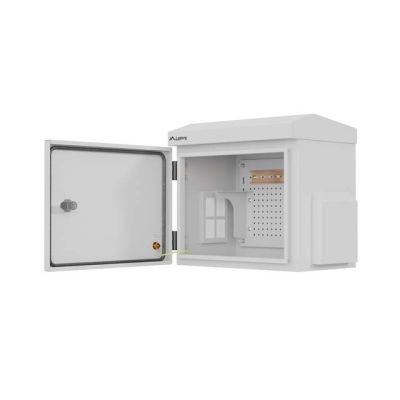 23. 10" HERMETISCHER IP55 WAND-/MAßMONTIERSCHRANK 320X220X300 GRAU LANBERG (MONTIERT)