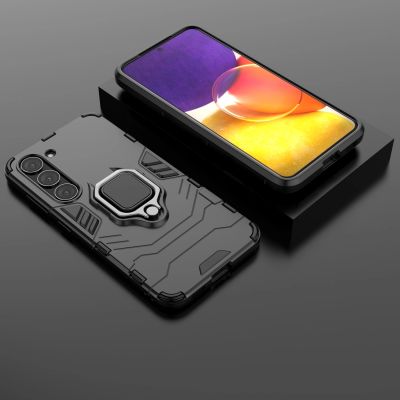 14. Ring Armor Hülle für Samsung Galaxy S23 gepanzerte Hülle magnetischer Haltering schwarz