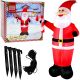 AUFBLASBARER, SELBSTAUFBLASENDER WEIHNACHTSMANN 150 CM LED