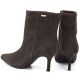 5. Damen-Ankle-Boots aus Leder mit niedrigem Absatz, Wildleder, braun, Big Star UU274492