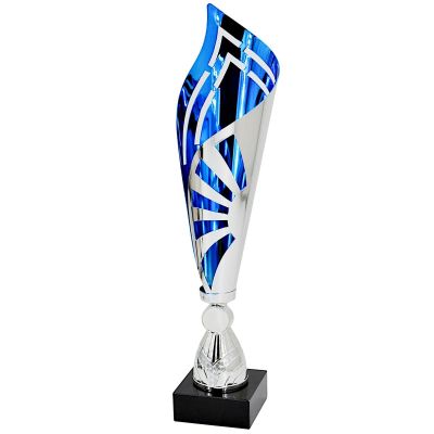 TRIUMPH METALLBECHER SILBERBLAU 36 CM