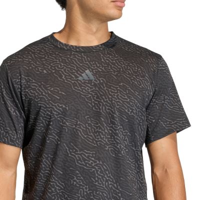 4. adidas D4T Power Aop T-Shirt für Herren, Schwarz, KF3097