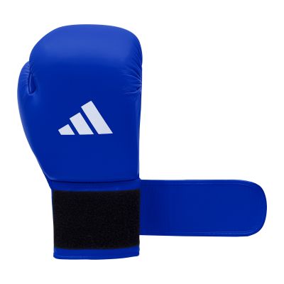 17. IBA-zugelassene blaue Adidas-Turnier-Boxhandschuhe