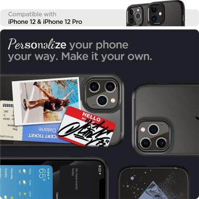 9. Spigen Ultra Hybrid-Hülle für iPhone 12 / iPhone 12 Pro – mattschwarz