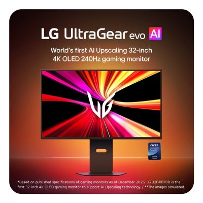 5. LG 32GX870B-B.AEU Computermonitor 81,3 cm (32 Zoll) 3840 x 2160 Pixel 4K Ultra HD OLED Schwarz