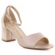 Damen-Sandalen mit Absatz in Beige und Gold, Modell Potocki LE20339