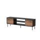 EF CORTINA TV-Schrank 180x40x60 schwarz/walnuss