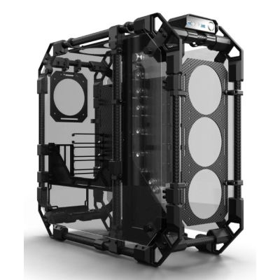 Alphacool Apex Pro Skeleton Full Tower Gehäuse Schwarz, Carbon