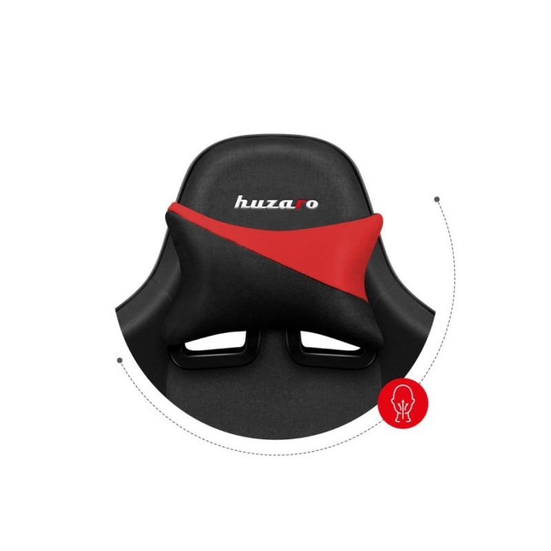 21. Huzaro Force 6.2 Gaming-Stuhl aus rotem Netzgewebe
