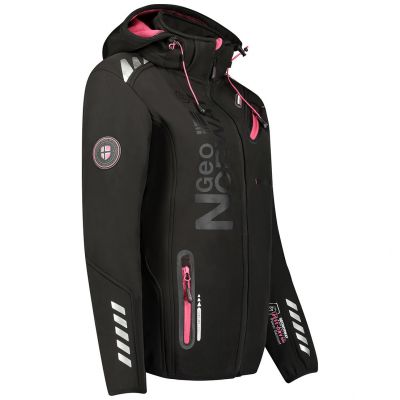 2. Geographical Norway Reine Softshelljacke W WU8182F/GNO-SCHWARZ-PINK