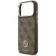 6. Guess 4G Strass Logo MagSafe Hülle für iPhone 18 Pro Max / 17 Pro Max – Braun
