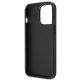 7. Guess Saffiano Triangle Logo Kartenfach Hülle für iPhone 13 / 13 Pro - Schwarz