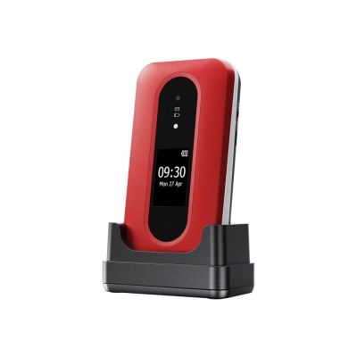 12. Doro Leva L30 7,11 cm (2,8") 142,7 g Rot, Weiß Funktionshandy