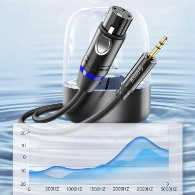 2. Orico AXKF Mini-Klinke 3,5 mm auf XLR-Buchse Audiokabel 5 m - schwarz