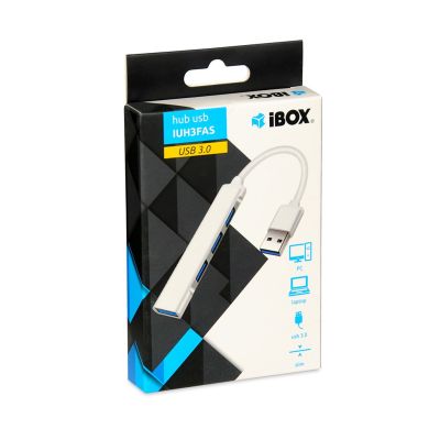 3. I-BOX 4-Port-Hub USB 3.0 + USB 2.0, schlank