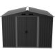 10. Metall-Gartengerätehaus 257 x 257 x 202 cm