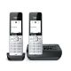 4. Gigaset COMFORT 500A Duo-Telefon (Analog/DECT) mit Anrufernamen und --ID, Schwarz/Silber