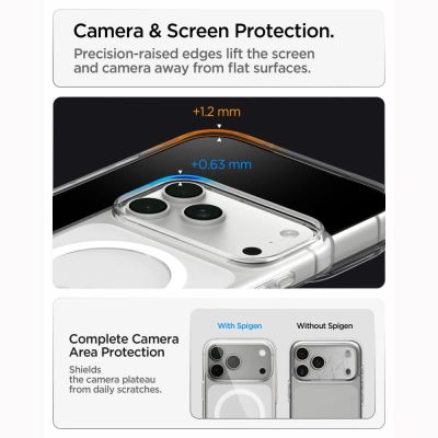 11. Spigen Liquid Crystal MagSafe Hülle für iPhone 18 Pro Max / 17 Pro Max – Transparent und Weiß