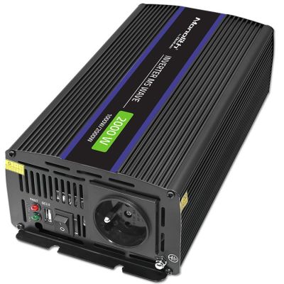7. Qoltec Monolith 2000 MS Wave Spannungswandler | 12 V auf 230 V | 1000/2000 W | USB