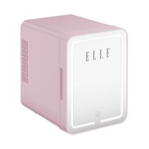 Mini-Kühlschrank mit LED-Schminkspiegel, ELLE 4L, lila