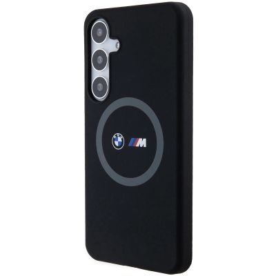 2. BMW M Silikon bedruckter Ring MagSafe Hülle für Samsung Galaxy S24+ - schwarz