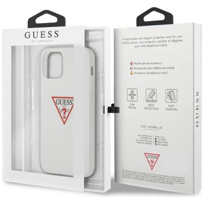 8. Guess, GUHCP12MPCUCTLWH iPhone 12/12 Pro 6,1" weiß/weißes Hardcase Triangle Collection