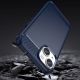 3. Carbon Case iPhone 14 Hülle flexible Gel Rückseite blau