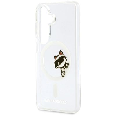 6. Karl Lagerfeld IML Peekaboo Choupette MagSafe Hülle für Samsung Galaxy S26 - Transparent