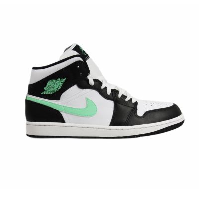 Air Jordan 1 Mid Green Glow White Herren-Sneaker - DQ8426-103