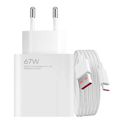 Xiaomi BHR9465EU 67W 6,2A USB-A-Wandladegerät mit USB-C-Kabel – Weiß