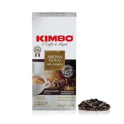 5. Kimbo Aroma Gold Kaffee 1 kg, ganze Bohnen