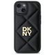 3. DKNY Quilted Stack Logo Hülle für iPhone 15 – Schwarz
