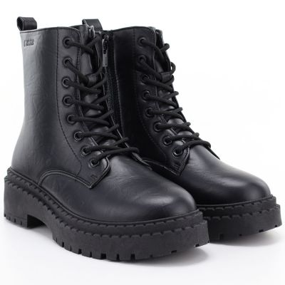 4. Schwarze Plateau-Kampfstiefel für Damen von Big Star (UU274816)