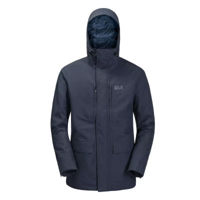 Jack Wolfskin WEST COAST JACKET wasserdichte Herren Kapuzenjacke night blue (1110811_1010)