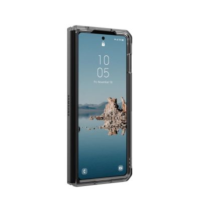 7. UAG Urban Armor Gear Plyo Pro Hülle für Samsung Galaxy Z Fold5, Aschgrau (transparent)/Weltraumgrau
