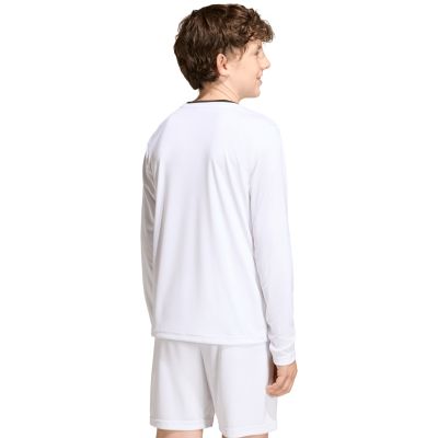 8. adidas Entrada 26 Long Sleeve Jersey Kindertrikot, weiß, KF5874