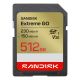 Sandisk Extreme Go SD UHS-I 512GB SD 230MB/s(R) / 150MB/s(W)