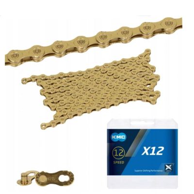KMC Chain X12 126 Glieder Ti-N Gold Box Wax