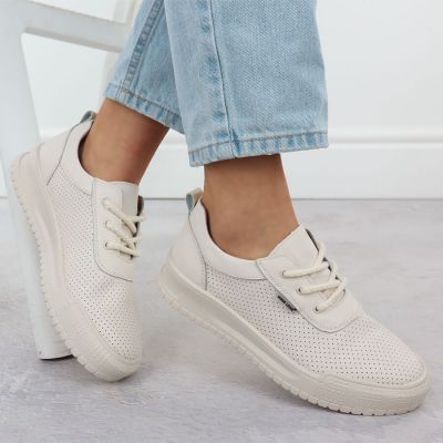 35. Sergio Leone PB236-S Damen-Sneaker aus schwarzem Leder mit Keilabsatz