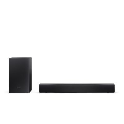 Kompakte Sharp 2.1 Soundbar mit kabellosem Subwoofer | HT-SBW121 Lautsprecher | 240 W | Bluetooth-Konnektivität | Kabellose Verbindung