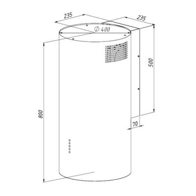 3. Dunstabzugshaube AKPO WK-4 BALMERA WL SLIM WEISS HALBMATT T450 M3