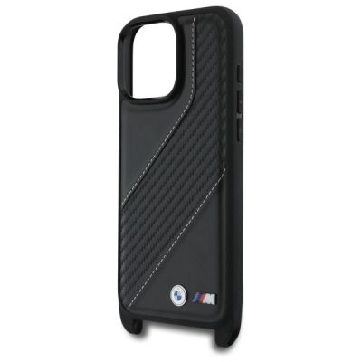 5. BMW M Edition Carbonstreifen- und Riemenhülle für iPhone 16 Pro Max – Schwarz