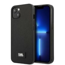 Karl Lagerfeld KLHCP13MSFMP2K iPhone 13 6.1" Hardcase schwarz/schwarz Saffiano Plaque