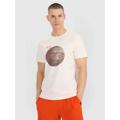 Herren T-Shirt mit normalem Aufdruck 4F 4FRSS25TTSHM3093-11S
